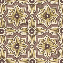 Brown Geometric Renaissance Flower Print Italian Paper ~ Carta Varese Italy